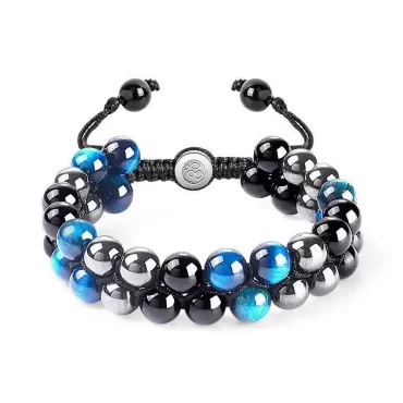 Brățară unisex cu pietre naturale semiprețioase