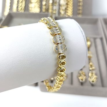 brățară placată cu aur de damă elegantă