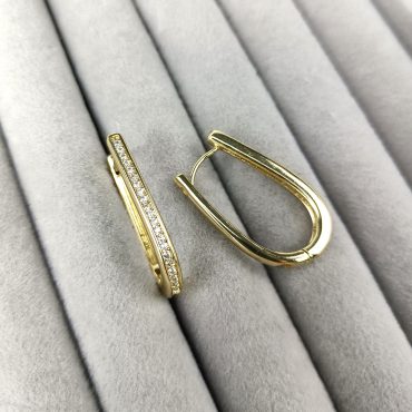 Cercei placați cu aur BIJUTELO