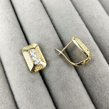 Cercei placați cu aur BIJUTELO