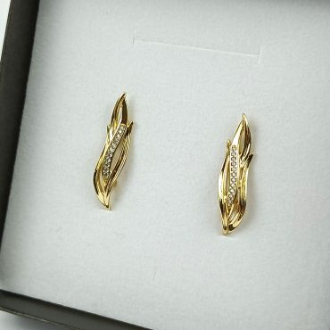 Cercei placați cu aur BIJUTELO