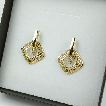 Cercei placați cu aur BIJUTELO