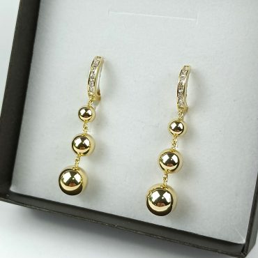 Cercei placați cu aur BIJUTELO