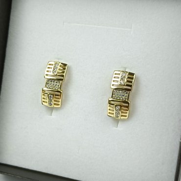 Cercei placați cu aur BIJUTELO