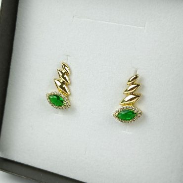 Cercei placați cu aur BIJUTELO