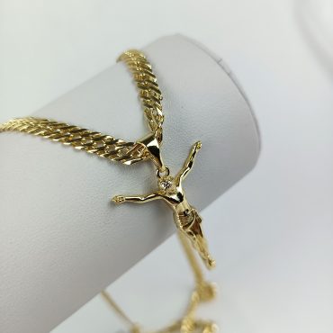 Lănțic cu pandantiv placat cu aur BIJUTELO