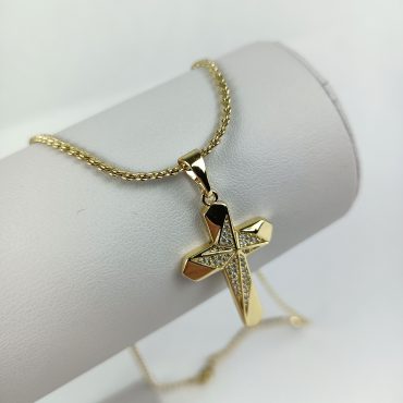 Lănțic cu pandantiv placat cu aur BIJUTELO