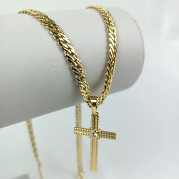 Lănțic cu pandantiv placat cu aur BIJUTELO