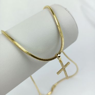 Lănțic cu pandantiv placat cu aur BIJUTELO