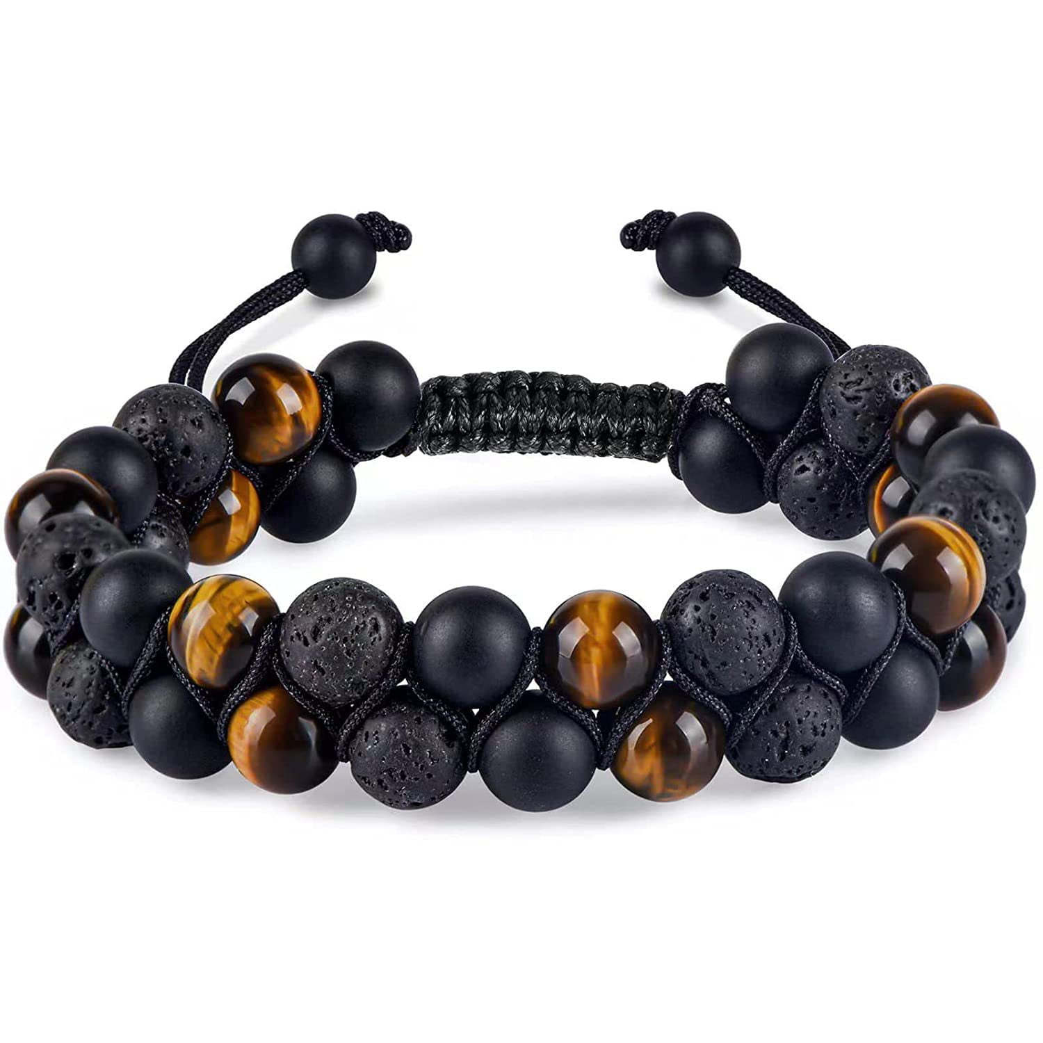Brățară unisex cu pietre naturale semiprețioase